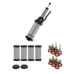 De Buyer Set Le Tube Pro for chefs: 4 containers & 12 spuitmondjes