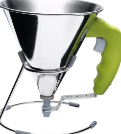 De Buyer Trechter met anti-slip houder, 0,8L groen
