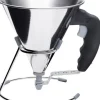 De Buyer Trechter met anti-slip houder 0,8L zwart
