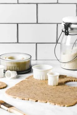 De Buyer Uitsteekvormenset Cirkel Geribbeld 4307.00, 9-delig