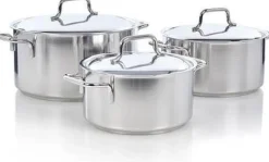 Demeyere Apollo 7 Pannenset met RVS Deksels, 3-delig