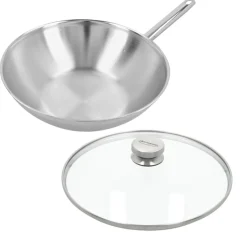 Demeyere Apollo 7 Wok met Glasdeksel, 30cm