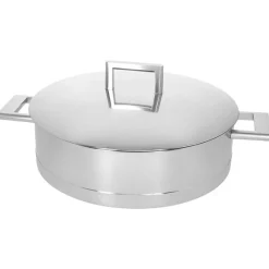 Demeyere John Pawson Kookpan Laag met RVS Deksel, 28cm
