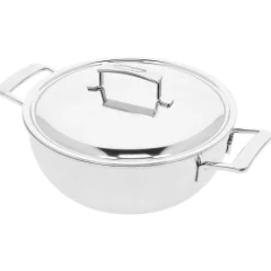 Demeyere Silver 7 Conische Sauteerpan met RVS Deksel, 28cm