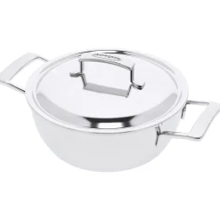 Demeyere Silver 7 Conische Sauteerpan met RVS Deksel, 24cm