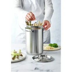 Demeyere Specialties 3 Asperge- en Pastapan met RVS Deksel, 16cm