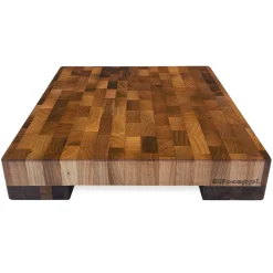 Euroceppi Verhoogd Hakblok Kopshout, 40x40x5/8cm walnoot