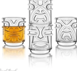 Final Touch Tiki Tumbler, transparant 4 stuks