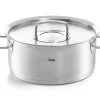 Fissler Original-Profi Collection Kookpan Laag met RVS Deksel, 24cm