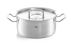 Fissler Original-Profi Collection Kookpan Laag met RVS Deksel, 24cm
