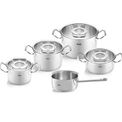 Fissler Original-Profi Collection Pannenset met Steelpan en Glasdeksels, 5-delig