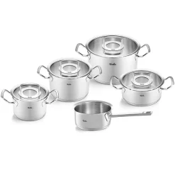 Fissler Original-Profi Collection Pannenset met Steelpan en Glasdeksels, 5-delig