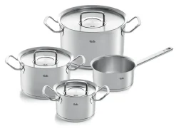 Fissler Original-Profi Collection Pannenset met Steelpan en RVS Deksels, 4-delig