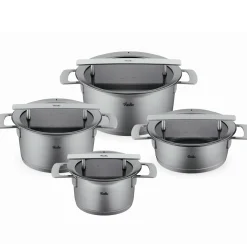 Fissler Phi Collection Pannenset met Glasdeksels, 4-delig