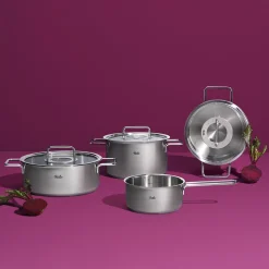 Fissler Pure Collection Kookpan Laag met RVS Deksel, 20cm
