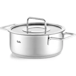 Fissler Pure Collection Kookpan Laag met Glasdeksel, 20cm
