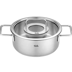 Fissler Pure Collection Kookpan Laag met Glasdeksel, 24cm
