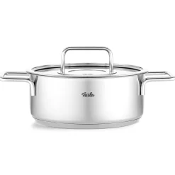 Fissler Pure Collection Kookpan Laag met Glasdeksel, 24cm