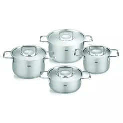 Fissler Pure Collection Pannenset met RVS Deksels, 4-delig