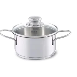 Fissler Snacky Kookpan met Glasdeksel, 14cm