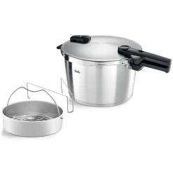 Fissler Vitaquick Premium Snelkookpan met Inzet, 8L
