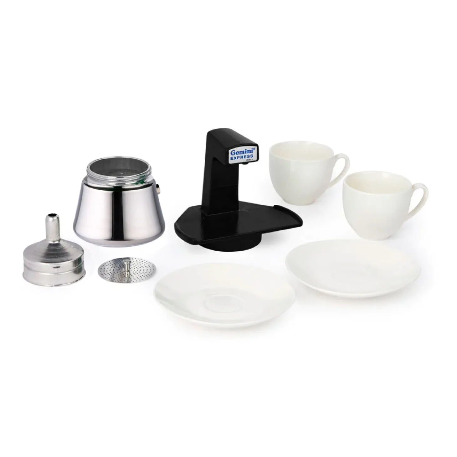 Gemini Express Percolator Koffieset, 2-kops zwart