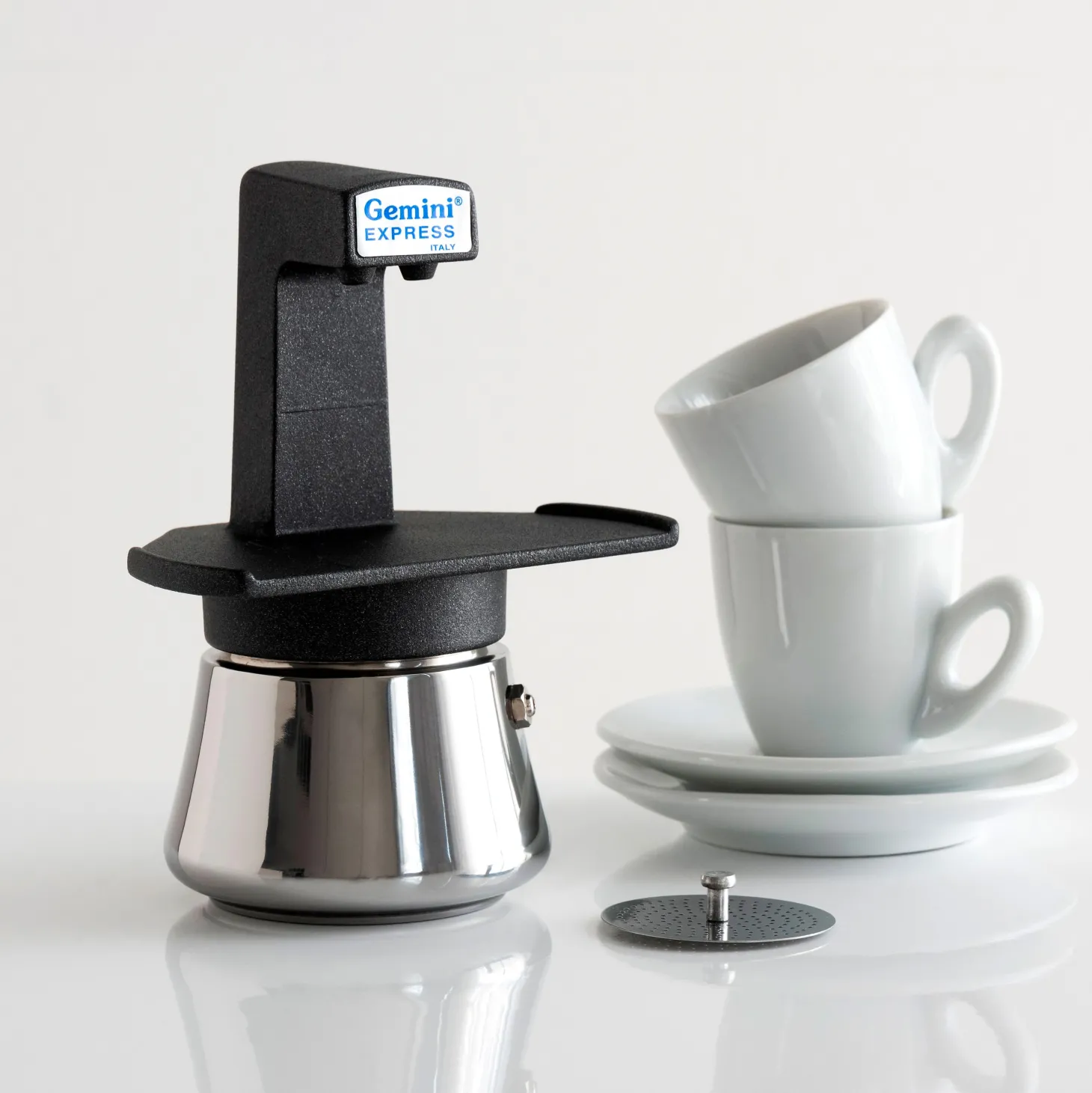 Gemini Express Percolator Koffieset, 2-kops zwart
