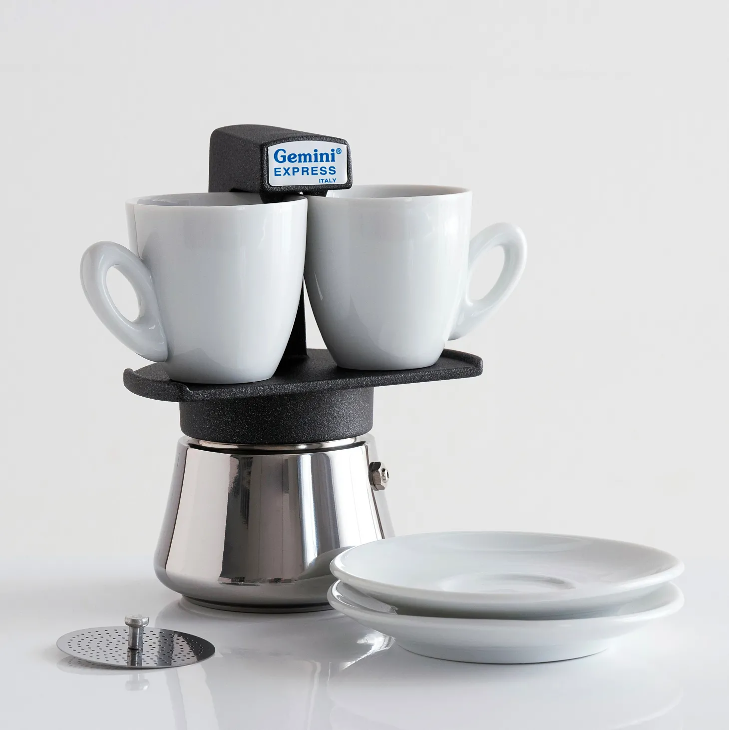 Gemini Express Percolator Koffieset, 2-kops zwart