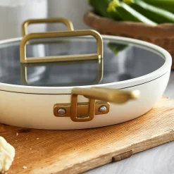 Greenpan Stanley Tucci Koekenpan met Glasdeksel, 30cm white