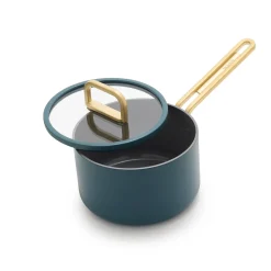 Greenpan Stanley Tucci Steelpan met Glasdeksel, 16cm pine green