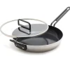 Greenpan Stanley Tucci Tri-Ply Koekenpan met Glasdeksel, 30cm RVS