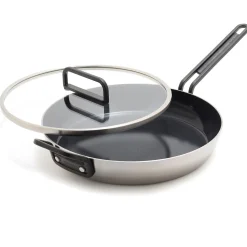 Greenpan Stanley Tucci Tri-Ply Koekenpan met Glasdeksel, 30cm RVS
