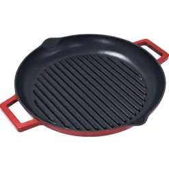 Grillpan met Grepen Gietijzer, 31cm rood