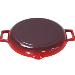 Grillpan met Grepen Gietijzer, 31cm rood