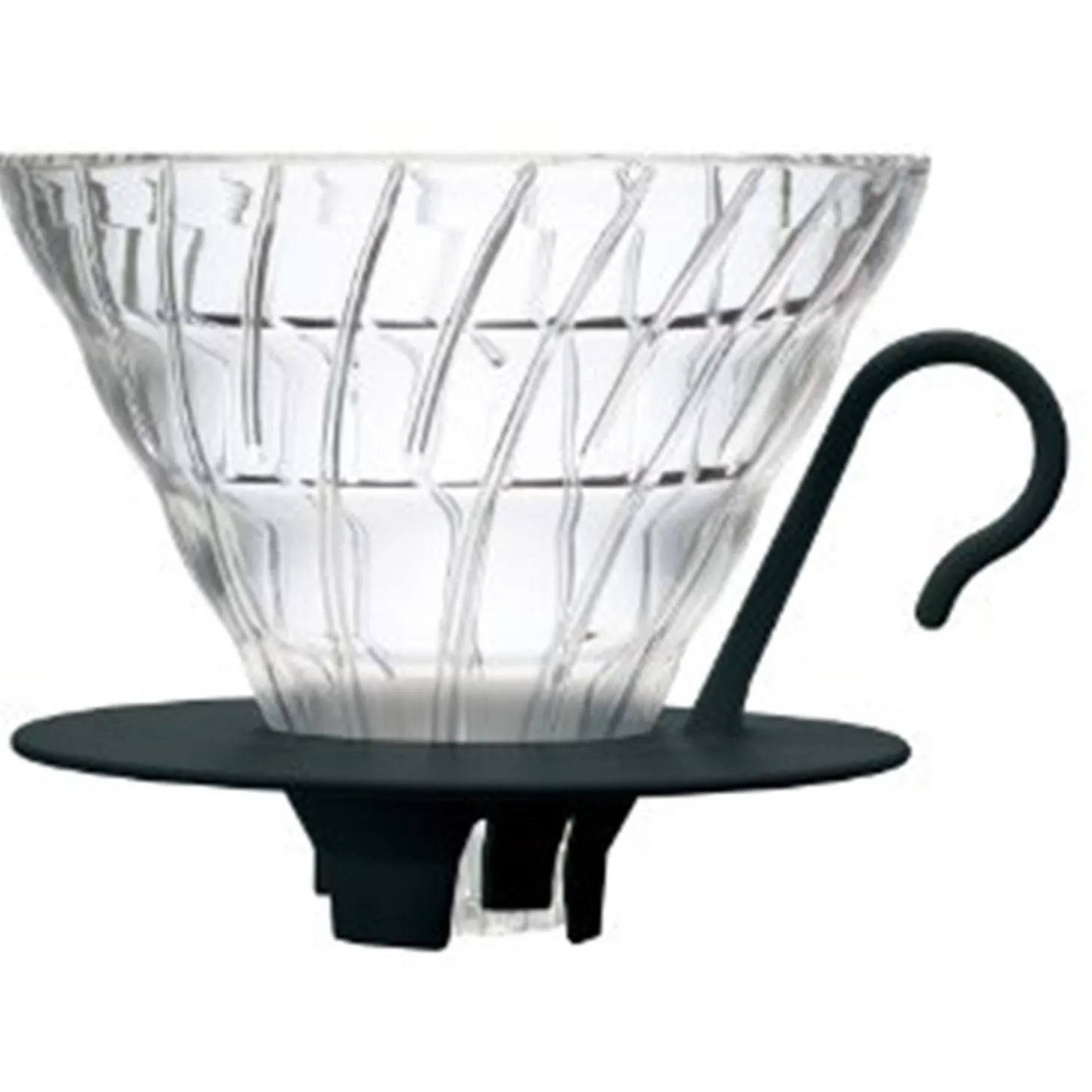 Hario V60 Dripper Filterhouder Glas VDG-01B, maat 1 zwart