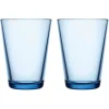 iittala Kartio Waterglazen, 0,4L aqua 2 stuks