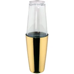Ilsa Boston Shaker met glas, rvs goudkleurig 0,7L