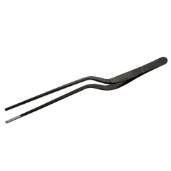 Ilsa Gebogen Pincet, 20cm zwart