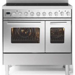 ILVE Pro Line Inductiefornuis LDBI09WM3/SS, 90cm RVS