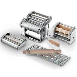 Imperia Fabbrica della Pasta Pastamachineset met 2 Opzetstukken, 4-delig
