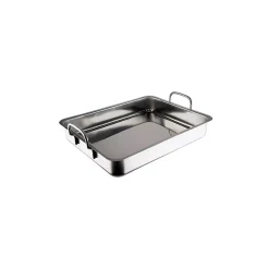 Inoxibar Braadslede met Handvatten, 40,5x32cm