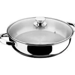 Inoxibar Ecco Hapjespan met Glasdeksel, 16cm