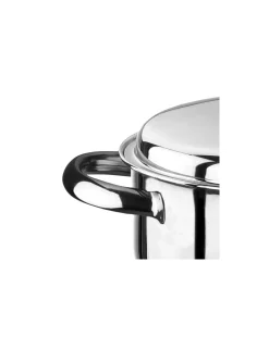 Inoxibar Ecco Lage Kookpan met RVS deksel, 14cm
