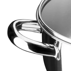 Inoxibar Forma Kookpan Laag met Glasdeksel, 14cm