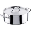 Inoxibar Professional Line Kookpan Laag met Deksel, 28cm