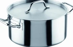 Inoxibar Professional Line Kookpan Laag met Deksel, 50cm