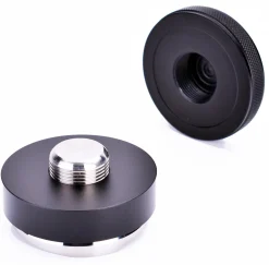 JoeFrex Palm Koffieverdeler met tamper, 58mm rvs zwart