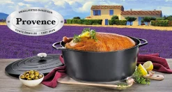 Küchenprofi Provence Braadpan Ovaal, 35cm zwart