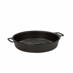 Kockums Jernverk Grillpan met Perforatie, 24cm carbonstaal
