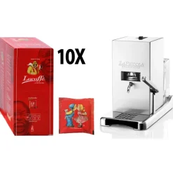 La Piccola Piccola ESE Espressomachine + 10 dozen Lucaffé Piccolo & Dolce ESE Pods